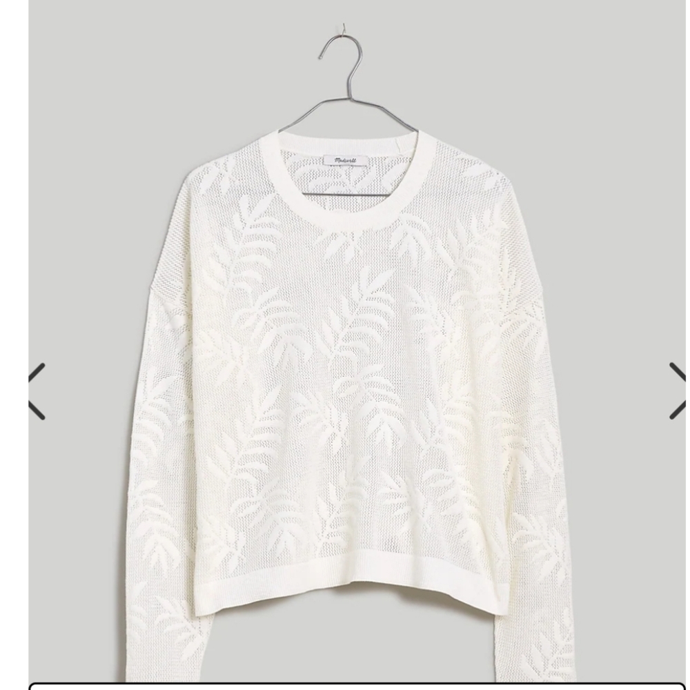 Madewell palm stitch sweater